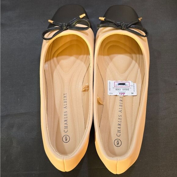 BRAND NEW CHARLES ALBERT TWO TONE BALLET BOWNOT FLAT SHOE - Picture 7 of 16